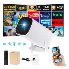 STARFIRE - Proyector Isinbox P30 con Android 12 y Wi-Fi