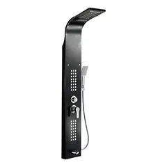 U BUY - Columna De Ducha Hidromasaje Negro Acero Inoxidable