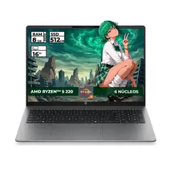 HP - PORTATIL 200 G2A AMD RYZEN 5-220 8GB RAM 512GB SSD 16'' WUXGA