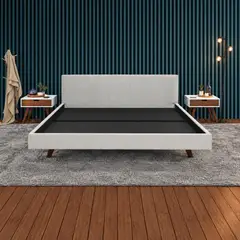 HOGAR VENECIA - Cama King Victoria Plata 209x91x208 cm