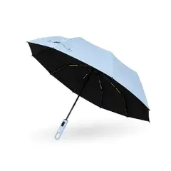 INNOVA - Sombrilla Paraguas Plegable Anti UV Resistente Al Viento Azul