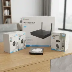 EZVIZ - Kit Cámaras Seguridad Wifi 2k Con Audio Y Alarma
