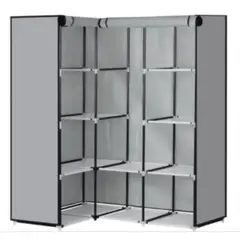 GENERICO - Organizador Tela Ropa Divisiones Armario Closet en L Plegable Color Gris