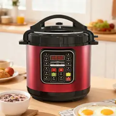 GENERICO - Olla a Presión Eléctrica Sokany 5L 1000W Multifuncional Digital Cocina Hasta 70% Más Rápido