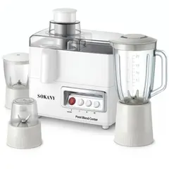 SOKANY - Extractor Licuadora 4 En 1 800W 1.5L Molino Picatodo