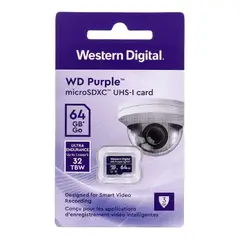 WESTERN DIGITAL - Memoria Micro Sd Purple 64 Gb