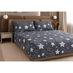 SIRENITAS - Sabanas 3 Piezas Cama Sencilla Semi Doble Queen King Estrellas