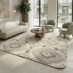 AMERICO SHOP - Tapete Alfombra Argentina 150x200 cm Diseño Elegante Beige
