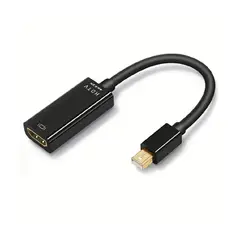 GENERICO - Cable Adaptador Mini DisplayPort a HDMI Convertidor Mac Negro