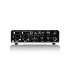 PIONEER - Interfaz de Audio USB Behringer U-PHORIA UMC202HD 2x2 con Preamplificadores MIDAS