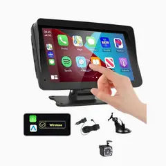 GENERICO - Pantalla Carplay + Camara Reversa Para Carro Huge