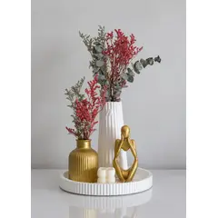 GENERAL - Set decorativo de jarrones y figuras – Estilo elegante