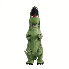 GENERICO - Disfraz Inflable de T-Rex Dinosaurio Verde Para Adulto