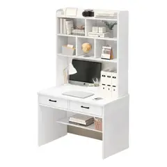 ANYHOGAR - Escritorio Con Estanteria Biblioteca 80180 Cm Cajón Oficina