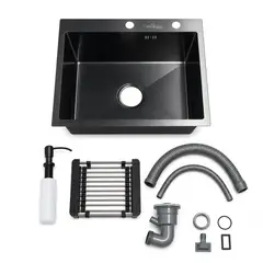 LABALAOS - Lavadero Para Cocina 55x45 Con Rejilla Y Dispensador