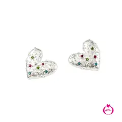 AGATHA RUIZ DE LA PRADA - ARETES UNIVERSO CORAZON ORO ARP