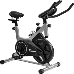 CENTURFIT - Bicicleta Spinning Estatica 8kg Ejercicio Cardio Color Gris