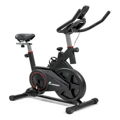 CENTURFIT - Bicicleta Spinning Estatica 8kg Ejercicio Cardio Color Negro