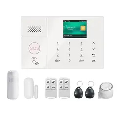 BE CONNECTED EXPERIENCES - Kit Alarma Hogar 4G WiFi BE-T002 Panel Táctil SOS