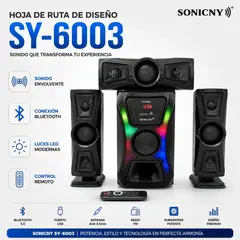 SONIC - Teatro En Casa Parlantes Multimedia Con Subwoofer Bluetooth sonicny sy6003