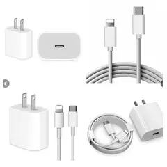 GENERICO - Cargador 25w Carga Rapida + cable 1m Usb-lightning Compatible Para iPhone 11 12 13 14 Pro Max IPAD