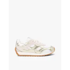 TOMMY HILFIGER - Tenis dorado metalizadas con texturas