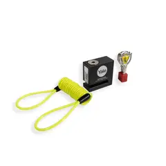 YALE - Candado Disco Para Moto Antirrobo Aluminio Negro