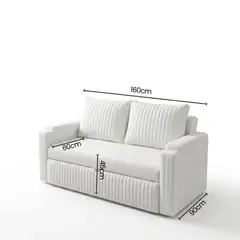 GENERICO - Sofá Cama Reclinable Holanda – Cama Extensible 2 Puestos