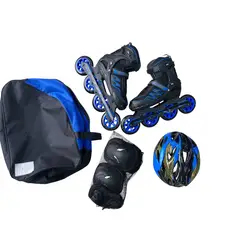 CHICAGO - PATINES SEMIPROFESIONALES AZULES TALLAS 37-38-39-40 + KIT + BOLSO