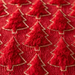 HOMETEX - COJIN FESTEA ROJO NAVIDEÑO