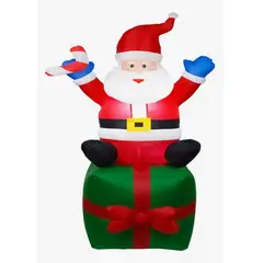 GENERICO - Adorno Navideño Inflable Santa Claus con luz led