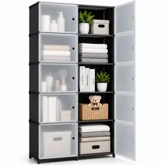ONE PIXEL - Closet En Modulos Moderno X10 Compartimientos Almacenamiento Para Hogar