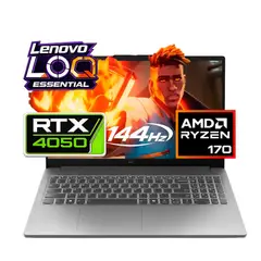 Lenovo - Computador Portátil Gamer LOQ AMD Ryzen 7 170 16/512 SSD RTX 4050 6GB 15,6 FHD WIN 11 HOME