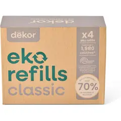 DEKORA - Repuesto Bolsas Caneca Pañales Dekor Classic X 4