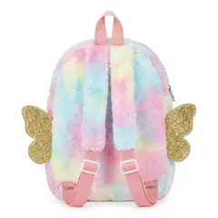 GENERICO - Mochila Peluche Unicornio Niña Con Alas Doradas