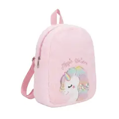 GENERICO - Morral Mochila Peluche Unicornio Para Niña