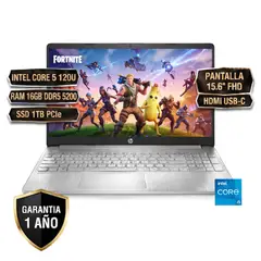 HP - PORTATIL 15-FD0354LA INTEL CORE 5 120U RAM 16GB DDR5 5200 SSD 1TB SSD PCIe, 15.6" FHD HDMI USB-C