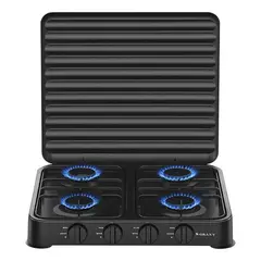 SOKANY - Estufa A Gas 4 Puestos Portatil Con Tapa 6004