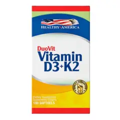 HEALTHY AMERICA - Duo-Vit vitamina D3 + K2 100 Softgels -