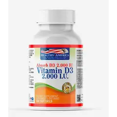 HEALTHY AMERICA - VITAMIN D3 2.000 IU X 100 CAPSULAS