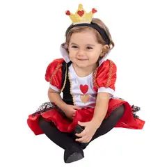 FANTASTIC NIGHT - DISFRAZ DE REINA DE CORAZONES PARA BEBE