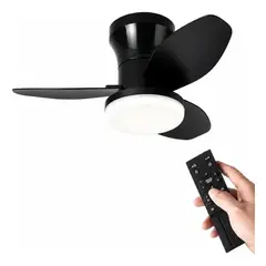 OEM - Ventilador De Techo Moderno Motor Reversible negro