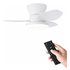 OEM - Ventilador De Techo Moderno Motor Reversible Blanco