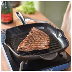 GENERICO - Plancha Para Asar En Hierro Con Mango
