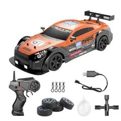 GENERICO - Carro A Control Remoto RC Drift 1:16 4WD Con Humo Y Luces LED
