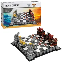 GENERICO - Ajedrez Medieval Armable 1142 Piezas Juego De Mesa Estrategia Niños 6+ Años