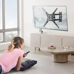 GENERICO - Soporte de Pared para TV Monitor de 15" a 55" con Brazo Articulado y Ajuste inclinacion