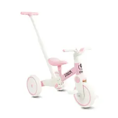 PRINSEL - Bicicleta De Impulso 3 En 1 Triciclo Con Barra Forza Rosada