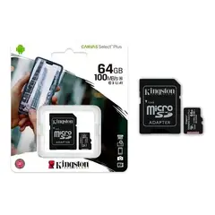KINGSTON - Memoria Micro Sd 64gb Canvas Select Plus Class10