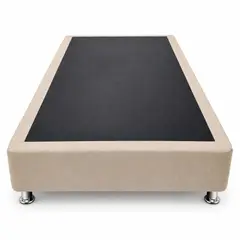 GENERICO - BASE CAMA LISA 140X190 DOBLE GRIS CLARO